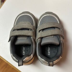 Carter's Charcoal and Silver Kids Sneakers